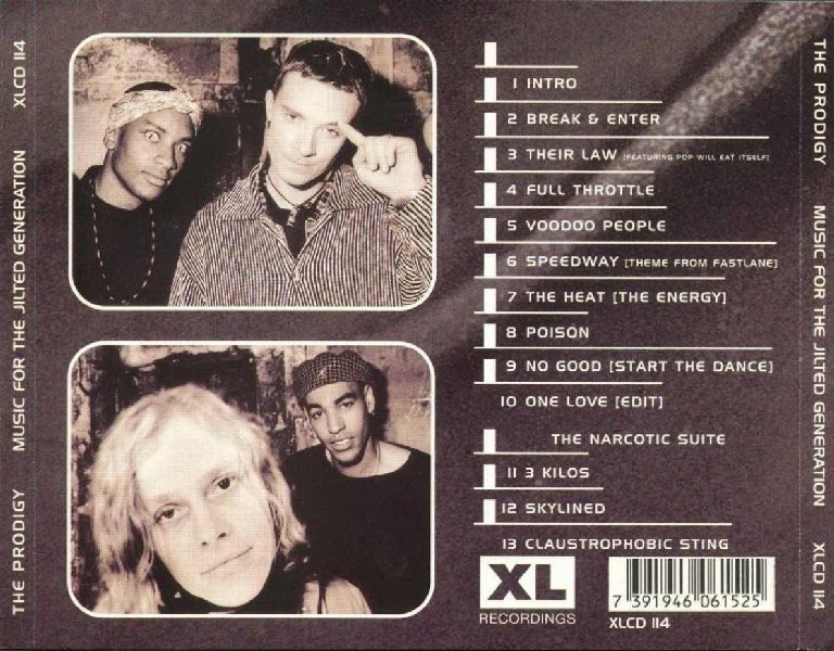 The Prodigy - "Music for the Jilted Generation" 1994
