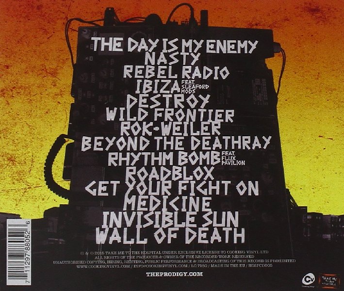 The Prodigy - "The day is my enemy" back