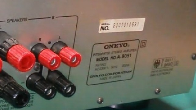 определить дату выпуска усилителя Onkyo-A-8051