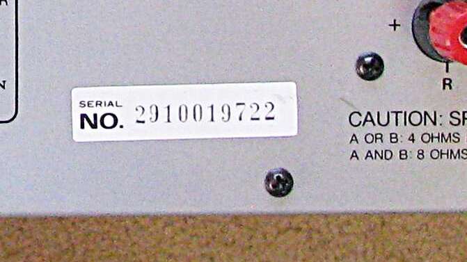 как определить год выпуска усилителя Onkyo-A-8051